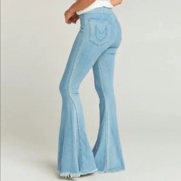 Show Me Your Mumu Two Tone Berkeley Bells Jeans 26 - Picture 2 of 9